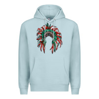 Blue Mist mexican flag indian headdress Premium Hoodie - RanaPortraitStore