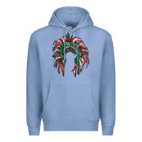 Colony Blue mexican flag indian headdress Premium Hoodie - RanaPortraitStore