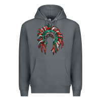 Rock mexican flag indian headdress Premium Hoodie - RanaPortraitStore