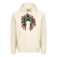Tofu mexican flag indian headdress Premium Hoodie - RanaPortraitStore