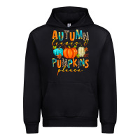 Black autumn leaves and pumpkins please Urban Hoodie - Zillion Design Studio