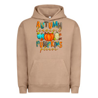 Pigment Burro autumn leaves and pumpkins please Urban Hoodie - Zillion Design Studio