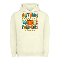 Pigment Pistachio autumn leaves and pumpkins please Urban Hoodie - Zillion Design Studio