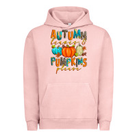 Pigment Salmon autumn leaves and pumpkins please Urban Hoodie - Zillion Design Studio