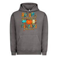 Pigment Tornado autumn leaves and pumpkins please Urban Hoodie - Zillion Design Studio