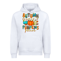 White autumn leaves and pumpkins please Urban Hoodie - Zillion Design Studio
