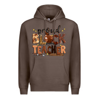 Coffee proud black teacher Premium Hoodie - Zillion Design Studio