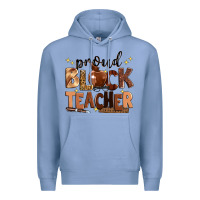 Colony Blue proud black teacher Premium Hoodie - Zillion Design Studio