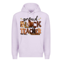Lilac proud black teacher Premium Hoodie - Zillion Design Studio