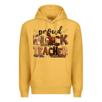 Mustard proud black teacher Premium Hoodie - Zillion Design Studio