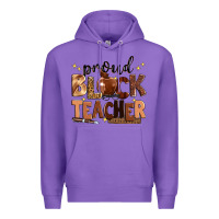Purple proud black teacher Premium Hoodie - Zillion Design Studio