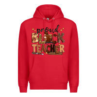 Red proud black teacher Premium Hoodie - Zillion Design Studio