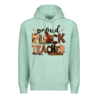 Seafoam proud black teacher Premium Hoodie - Zillion Design Studio