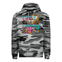 Slate Camo i'm holding a cup of coffee so yeah i'm pretty bus Premium Hoodie - Zillion Design Studio