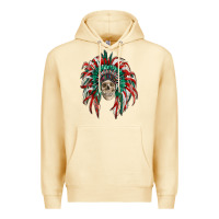 Pina Colada mexican flag indian headdress with  skull Premium Hoodie - RanaPortraitStore