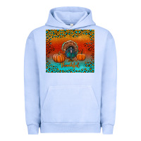 Pigment Grape Ice thankful with turkey and pumpkins Urban Hoodie - RanaPortraitStore