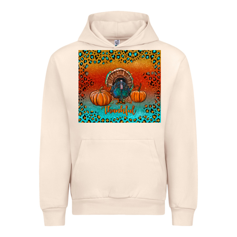 Thankful With Turkey And Pumpkins Urban Hoodie by RanaPortraitStore | Teevron