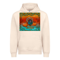 Sandshell thankful with turkey and pumpkins Urban Hoodie - RanaPortraitStore