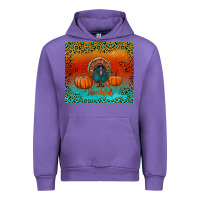 Tulip thankful with turkey and pumpkins Urban Hoodie - RanaPortraitStore