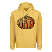 Antique Gold leopard pumpkin Premium Hoodie - RanaPortraitStore