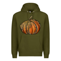 Army Green leopard pumpkin Premium Hoodie - RanaPortraitStore