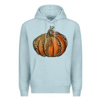 Blue Mist leopard pumpkin Premium Hoodie - RanaPortraitStore