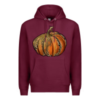 Burgundy leopard pumpkin Premium Hoodie - RanaPortraitStore