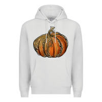 Dove Grey leopard pumpkin Premium Hoodie - RanaPortraitStore