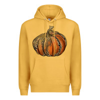 Mustard leopard pumpkin Premium Hoodie - RanaPortraitStore