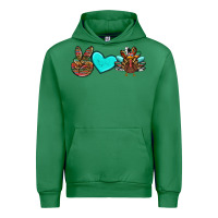 Emerald peace love thanksgiving turkey Urban Hoodie - RanaPortraitStore