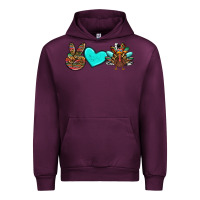 Mauve Wine peace love thanksgiving turkey Urban Hoodie - RanaPortraitStore