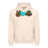 Sandshell peace love thanksgiving turkey Urban Hoodie - RanaPortraitStore