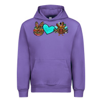 Tulip peace love thanksgiving turkey Urban Hoodie - RanaPortraitStore