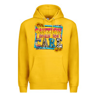 Lemon caution i really don't care Premium Hoodie - Zillion Design Studio