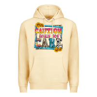 Pina Colada caution i really don't care Premium Hoodie - Zillion Design Studio