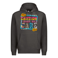 Smoke caution i really don't care Premium Hoodie - Zillion Design Studio