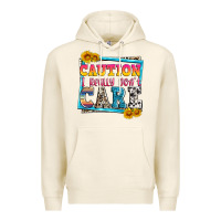 Tofu caution i really don't care Premium Hoodie - Zillion Design Studio