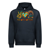 Navy peace love thankful Urban Hoodie - RanaPortraitStore
