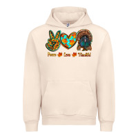 Sandshell peace love thankful Urban Hoodie - RanaPortraitStore