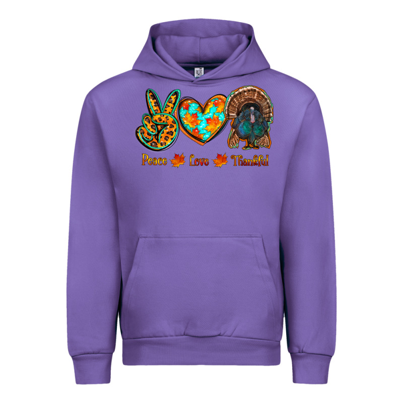 Peace Love Thankful Urban Hoodie by RanaPortraitStore | Teevron
