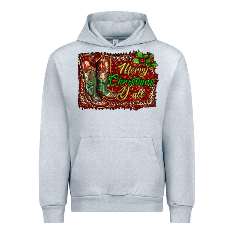 Merry Christmas Y'all Boots Urban Hoodie by RanaPortraitStore | Teevron