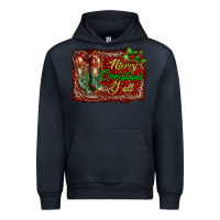 Navy merry christmas y'all boots Urban Hoodie - RanaPortraitStore