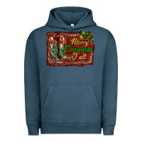 Pigment Midnight Navy merry christmas y'all boots Urban Hoodie - RanaPortraitStore