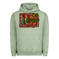Pigment Oil Green merry christmas y'all boots Urban Hoodie - RanaPortraitStore