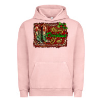 Pigment Salmon merry christmas y'all boots Urban Hoodie - RanaPortraitStore