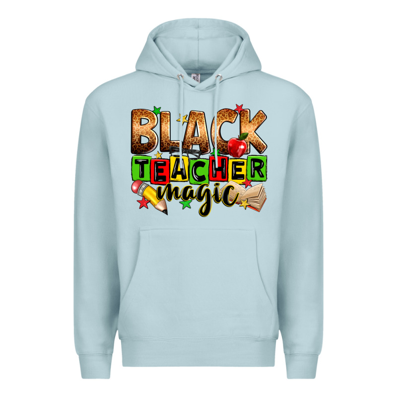 Black Teacher Magic Premium Hoodie by Zillion Design Studio | Teevron