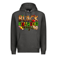 Charcoal Heather black teacher magic Premium Hoodie - Zillion Design Studio