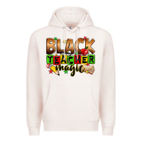 Pale Pink black teacher magic Premium Hoodie - Zillion Design Studio