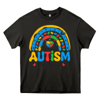 Asphalt proud autism mom rainbow Heavy Core Tee - CowhideDigitalArt