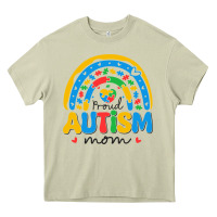 Mossy proud autism mom rainbow Heavy Core Tee - CowhideDigitalArt